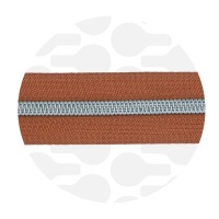 Burnt Sienna - #S5 Silver | Nylon Coil Zipper Tape | 3 meter