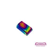 5 Metall-Zipper-Endstücke | Iridescent Rainbow