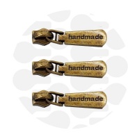 Handmade #5S | schuiver spiraalrits | Antique Brass