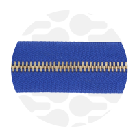 Royal blue - #M3 Gold | Ruban zip métallique