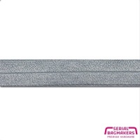 Silver Grey - Fold-over elastic 25 mm (1