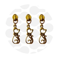 Cat #5S | schuiver spiraalrits | Antique Gold