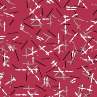 Rubine Red | Pencil Art | Waterafstotend | 100 cm x 145 cm