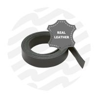Leather strap 130cm - 15 mm - Black