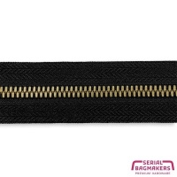 Pure Black - #M5 Bronze | Metallreißverschlüsse