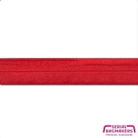 Scarlet Red - Fold-over elastic 25 mm (1