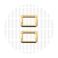 Sleek | Rechthoekige ring | 19 mm | Gold