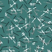 Mineral Green | Pencil Art | Outdoor en Waterafstotend | 100 cm x 145 cm