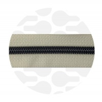 Oatmeal Beige - #S5 Gunmetal | Nylon Coil Zipper Tape | 3 meter