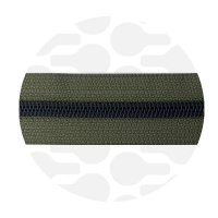Army Green - #S5 Black | Nylon Coil Zipper Tape | 1 meter