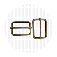 Basic | Wide mouth schuifgesp | 38 mm | Antique Brass
