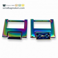 Minimalist strap connector | Iridescent Rainbow