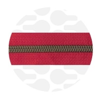 Rubine Red - #S5 Bronze | Spiralreißverschlüssen | 10 Meter