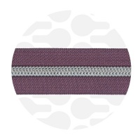 Smokey aubergine - #S5 Silver | Spiraalrits | 10 meter