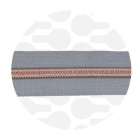 Stone - #S5 Rose Gold | Nylon Coil Zipper Tape | 10 meter