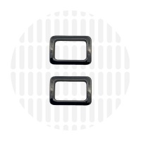 Sleek | Rechthoekige ring | 19 mm | Gun metal