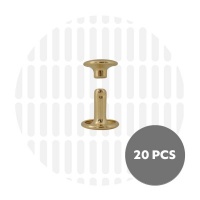 Holnieten dubbele kop goud 9x10 (20 sets)