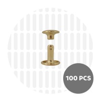 Holnieten dubbele kop goud 9x8 (100 sets)