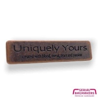 Bag Label | Uniquely yours | Antique Copper