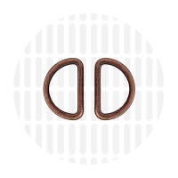 Sleek | D-ring | 25 mm | Antique Copper