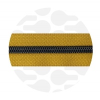 Kurkuma Yellow - #5S Gunmetal | Nylon Coil Zipper Tape | 1 meter