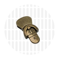 Boekentas slot | Belt tip | Antique Brass