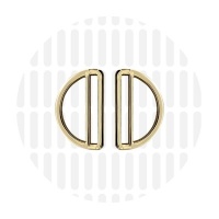 Sleek Duo | D-ring | 32 mm | Gold