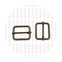 Basic | Wide mouth schuifgesp | 32 mm | Antique Brass