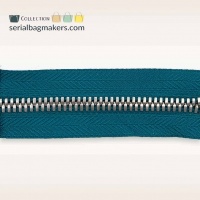 Tropical Teal - #M5 Silver | Metalen rits