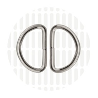 Basic | D-ring | 32 mm | Nickel