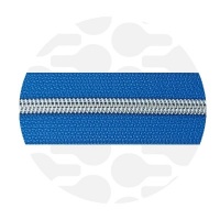 Belize Blue - #S5 Silver | Nylon Coil Zipper Tape | 10 meter