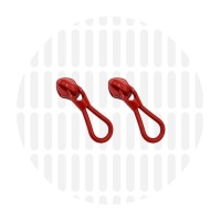 Rope #5S | schuiver spiraalrits | Red