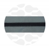 Stone Grey - #5S Black | Nylon Coil Zipper Tape | 3 meter