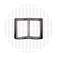 Smart | Wide mouth schuifgesp | 25 mm | Gun metal