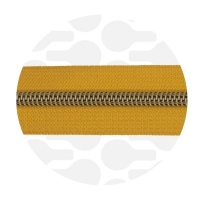 Ochre Yellow - #S5 Bronze | Nylon Coil Zipper Tape | 10 meter