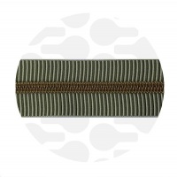 Striped Field - #5S Bronze | Nylon Coil Zipper Tape | 3 meter