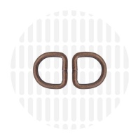 Basic | D-ring | 13 mm | Antique Copper