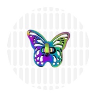 Draaisluiting | Butterfly | Iridescent Rainbow