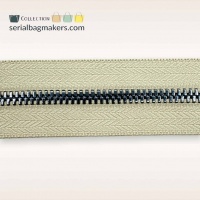 Coffee Cream - #M5 Gunmetal | Metalen rits