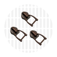 D-ring #5S | schuiver spiraalrits | Antique Copper