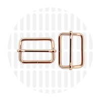 Basic | Wide mouth schuifgesp | 38 mm | Rose Gold