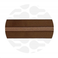 Tobacco Brown - #5S Rose Gold | Nylon Coil Zipper Tape | 1 meter