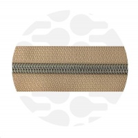 Latte Beige - #S5 Silver | Spiraalrits | 1 meter