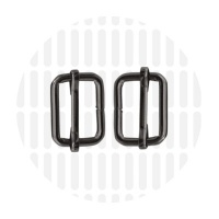 Basic | schuifgesp | 19 mm | Gun metal