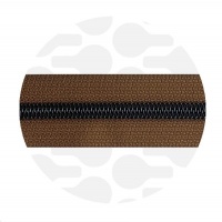 Tobacco Brown - #5S Gunmetal | Nylon Coil Zipper Tape | 1 meter