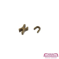 Stops for metal zippers #M5 | Antique brass