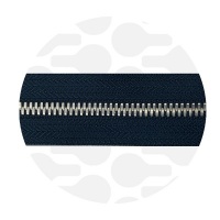NIght Blue - #M5 Silver | Metal Zipper tape | 5 meter