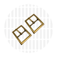 Gesp met pin | 25 mm | Antique Gold