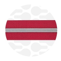Rubine Red - #S5 Silver | Spiralreißverschlüssen | 10 Meter