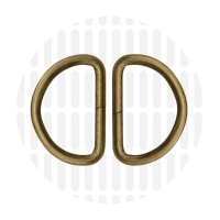 Basic | D-ring | 32 mm | Antique Brass